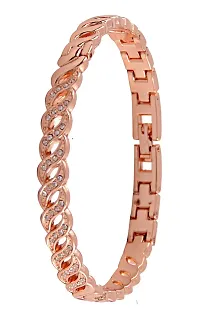 Exotica Fashions Women's Swarovski Crystal Accented Texture Bangle Watch and Bracelet Set (Pack of 4)-thumb4