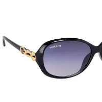 Park Line Polarised sunglass for Girls in Purple Glass and Black Frame-thumb2