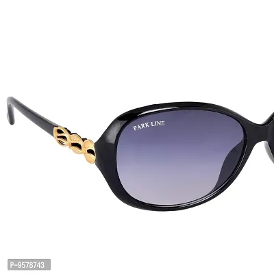 Park Line Polarised sunglass for Girls in Purple Glass and Black Frame-thumb3