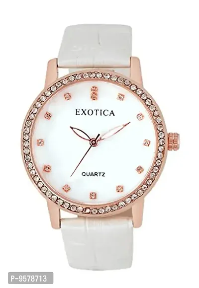 Exotica Fashions Analogue White Dial Women's Watch-thumb0