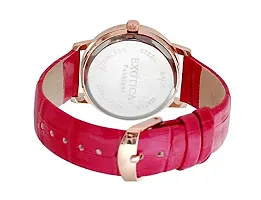 Exotica Fashions Analogue White Dial Women's Watch -EFL-701-Fuschia-thumb1