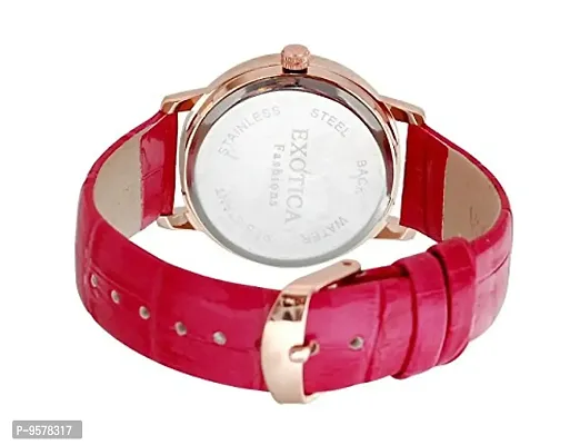 Exotica Fashions Analogue White Dial Women's Watch -EFL-701-Fuschia-thumb2