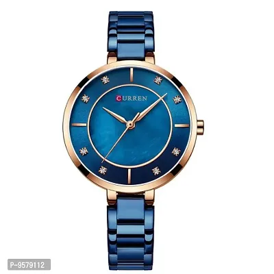 CURREN Analogue Women's Watch (Blue Dial Blue Colored Strap)-thumb0