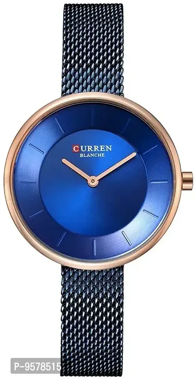 Curren Analogue Stainless Steel Quartz Wrist Watch for Women and Girls