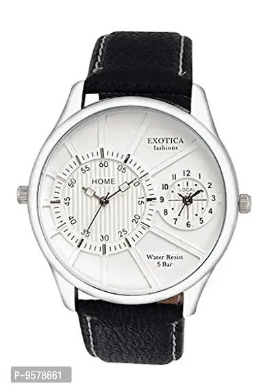 Exotica Analog White Dial Men's Watch