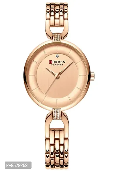 Curren R-9052-Rose Gold Analog Watch - for Girls