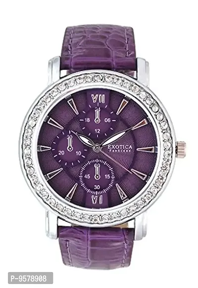 Exotica Fashions Analogue Purple Dial Women's Watch -New -EF-70-Crono-2-Purple-thumb0