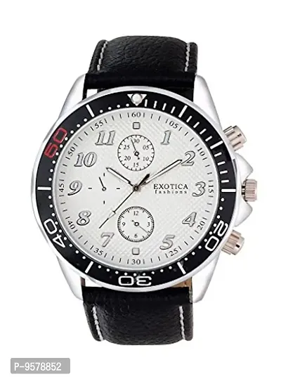 Exotica Analog White Dial Men's Watch