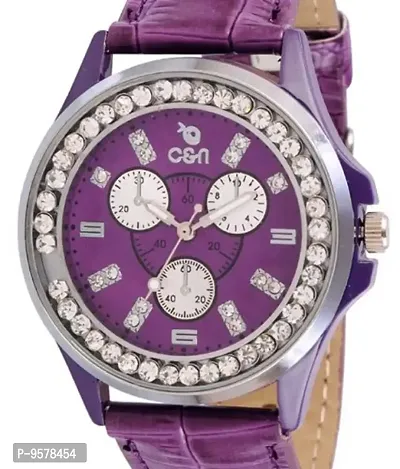 Chappin & Nellson Analog Purple Dial Women's Watch (CNL-01-Purple)-thumb2