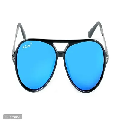 Park Line UV Protected Sport Men's Sunglasses-Blue Polarized -PL-5007