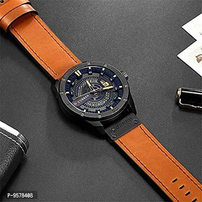 CURREN Men's Leather Analog Watch-thumb4