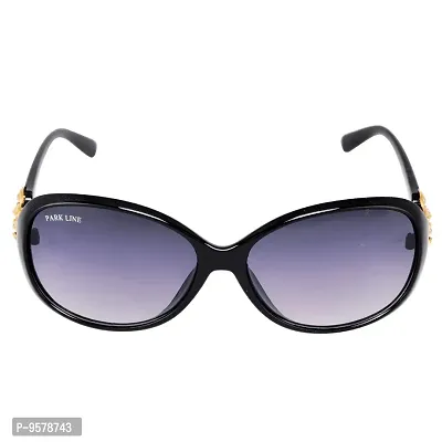 Park Line Polarised sunglass for Girls in Purple Glass and Black Frame-thumb2