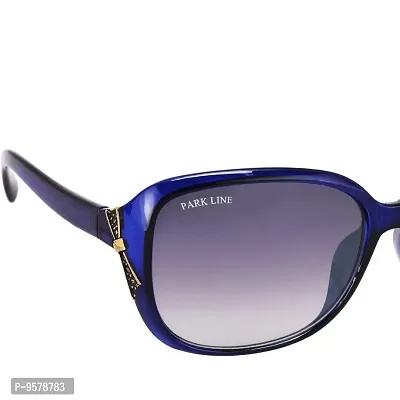 Park LineUV Protected Round Women's Sunglasses - (SGPL-2208-Blue|57|Gradient Blue Color)-thumb2