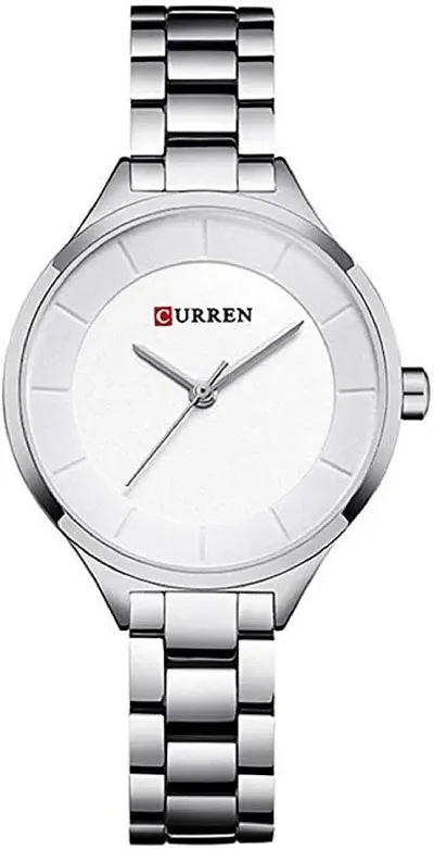 Curren Analogue Stainless Quartz Wrist Watch for Women and Girls