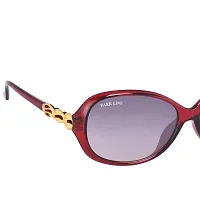 Park LineUV Protected Round Women's Sunglasses - (SGPL-2219|57|Gradient Dark Maroon Color)-thumb1