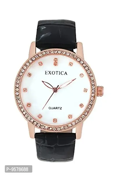 Exotica Analog White Dial Ladies Watch-thumb0