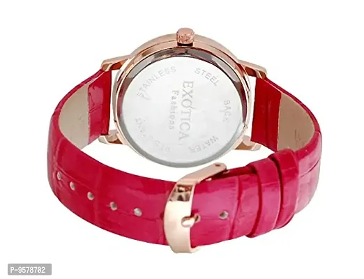 Exotica Fashions Analogue White Dial Women's Watch -EFL-707-Fuschia-thumb2