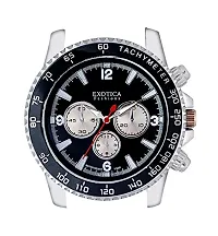 Exotica Fashions Analog Black Dial Men's Watch Efg-115-St-Black-thumb2