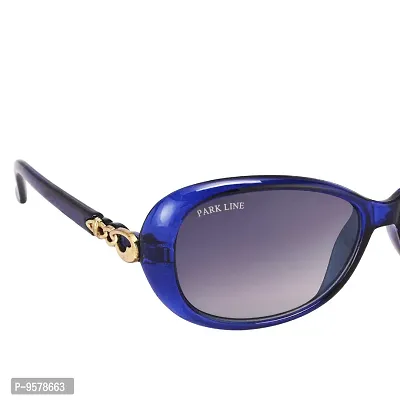 Park LineUV Protected Round Women's Sunglasses - (SGPL-2231|57|Gradient Dark Blue Color)-thumb3