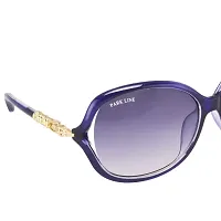 Park Line Polarised sunglass for Girls Purple Glass and Blue Frame-thumb1