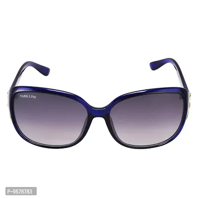 Park LineUV Protected Round Women's Sunglasses - (SGPL-2208-Blue|57|Gradient Blue Color)-thumb0