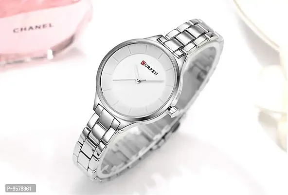 Curren Analogue Stainless Steel Quartz Wrist Watch for Women and Girls-thumb2