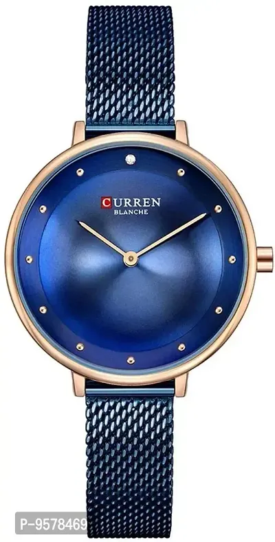 Curren Analogue Stainless Steel Quartz Wrist Watch for Women and Girls-thumb0