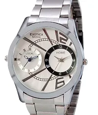 Exotica Analog White Dial Men's Watch (EF-Dual-99-White)-thumb1