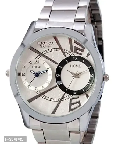 Exotica Analog White Dial Men's Watch (EF-Dual-99-White)-thumb2