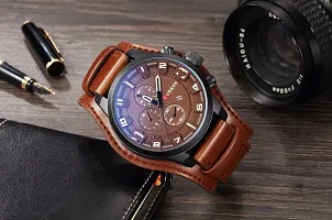 CURREN 8225 (All Brown) Original Men's Sports Waterproof Leather Strap Date Good Quality Wrist Watch-thumb2