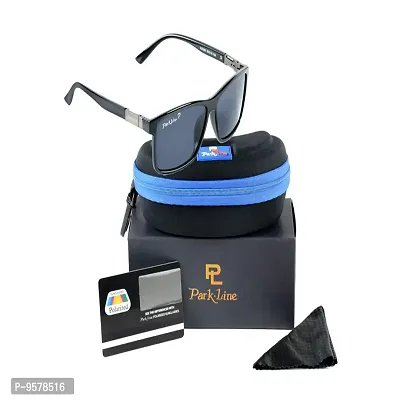 Park Line Polarized Goggle Men's Sunglasses - (PL-5001|58| Dull BlackColor)-thumb3
