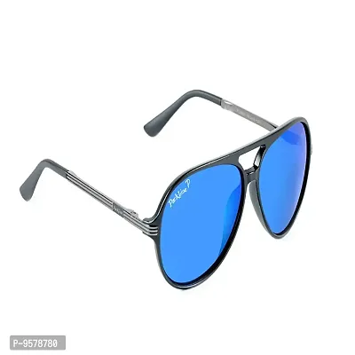 Park Line UV Protected Sport Men's Sunglasses-Blue Polarized -PL-5007-thumb3