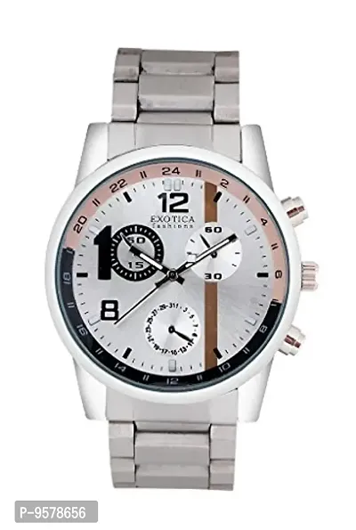 Exotica Analog White-Brown Dial Men's Watch-thumb0