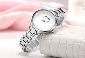 Curren Analogue Stainless Steel Quartz Wrist Watch for Women and Girls-thumb2