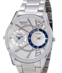 Exotica White Dial Analogue Watch for Men (EX-90-Dual-CW)-thumb1