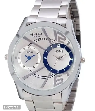 Exotica White Dial Analogue Watch for Men (EX-90-Dual-CW)-thumb2