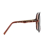 Park Line Polarised sunglass for Boys in Brown Glass and Brown Metal Frame-thumb4