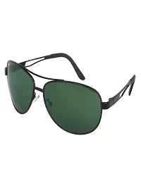 Park Line Polarised, UV Protected sunglass for Boys Green Glass and Black Metal Frame-thumb2