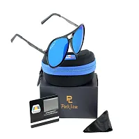 Park Line UV Protected Sport Men's Sunglasses-Blue Polarized -PL-5005-thumb2