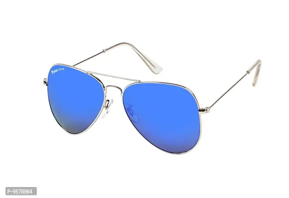 Park Line UV Protected Sport Men's Sunglasses-SGPL-3026-Mercury-Silver-Blue-thumb2