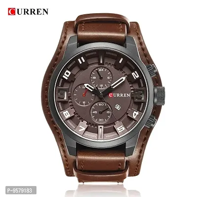 CURREN Analogue Men's Watch (Brown Colored Strap)