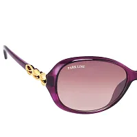 Park LineUV Protected Round Women's Sunglasses - (SGPL-2219|57|Gradient Dark Purple Color)-thumb1