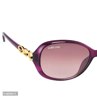 Park LineUV Protected Round Women's Sunglasses - (SGPL-2219|57|Gradient Dark Purple Color)-thumb2