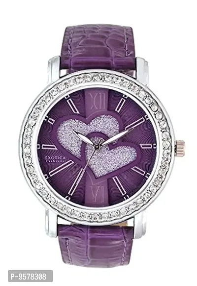 Exotica Fashions Analogue Purple Dial Women's Watch -New-EFL-70-H-Purple-thumb0