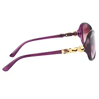 Park LineUV Protected Round Women's Sunglasses - (SGPL-2219|57|Gradient Dark Purple Color)-thumb2