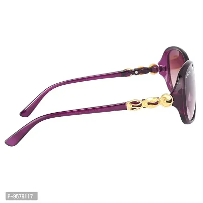 Park LineUV Protected Round Women's Sunglasses - (SGPL-2219|57|Gradient Dark Purple Color)-thumb3