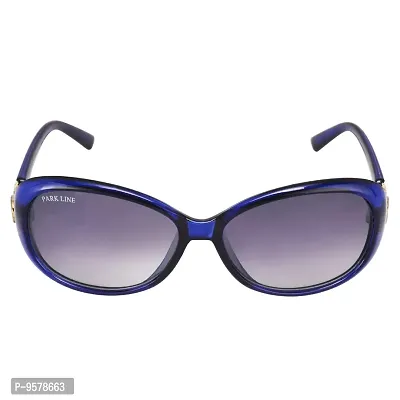 Park LineUV Protected Round Women's Sunglasses - (SGPL-2231|57|Gradient Dark Blue Color)