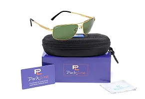 Park Line UV Protected Sport Men's Sunglasses-SGPL-3542-Gold-thumb4