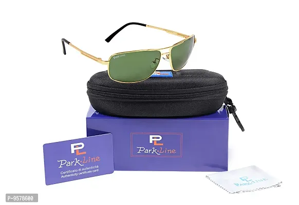 Park Line UV Protected Sport Men's Sunglasses-SGPL-3542-Gold-thumb5