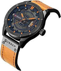 CURREN Men's Leather Analog Watch-thumb1